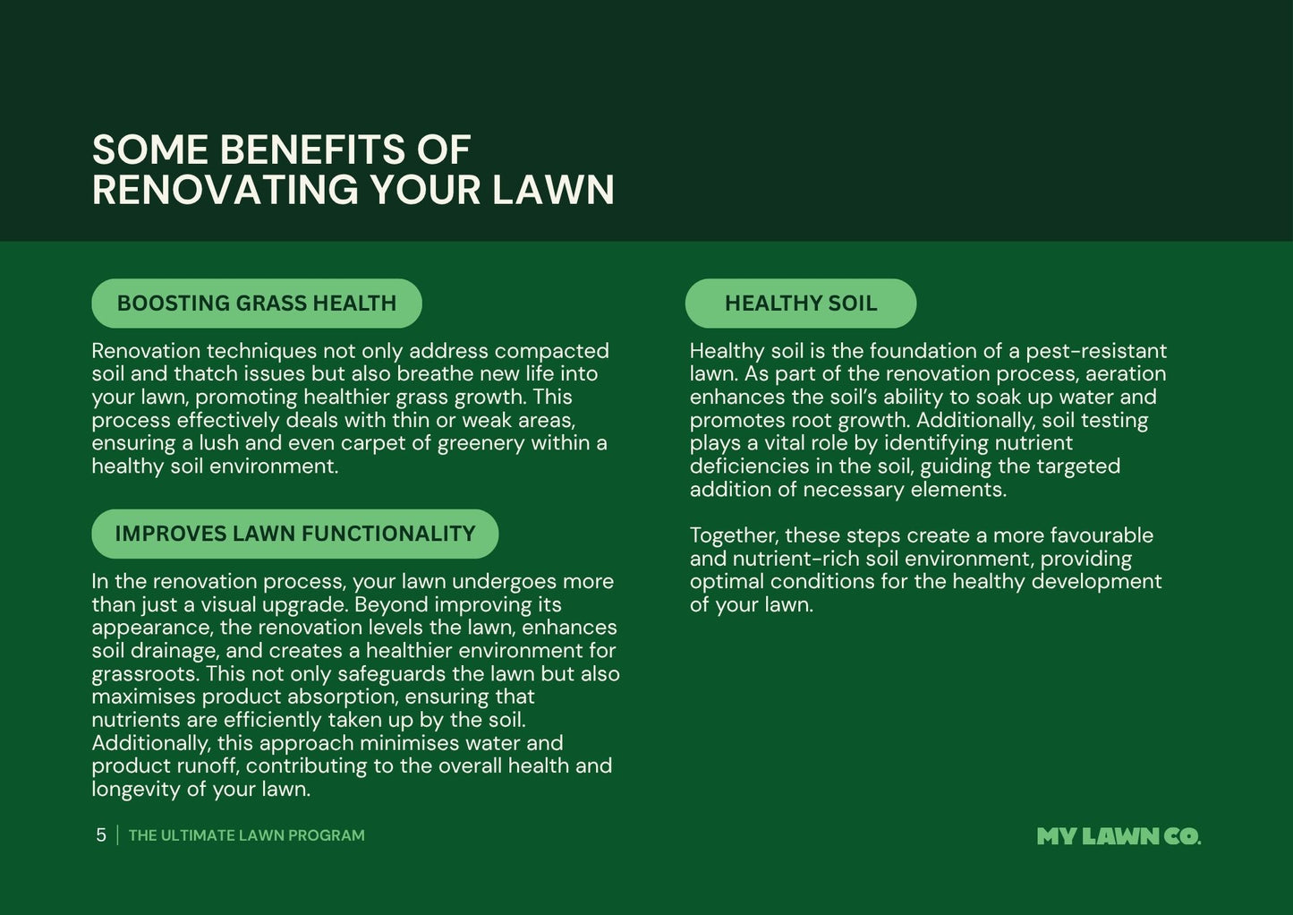 The Ultimate Lawn Program - A Yearly Lawn Care Program