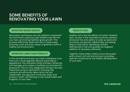 The Ultimate Lawn Program - A Yearly Lawn Care Program