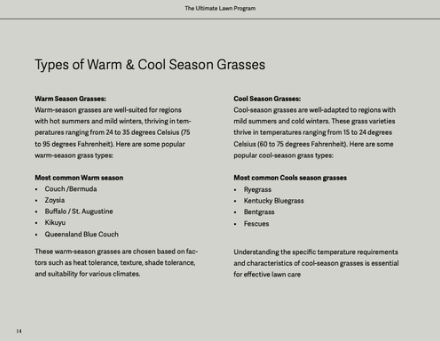 The Ultimate Lawn Program - A Yearly Lawn Care Program